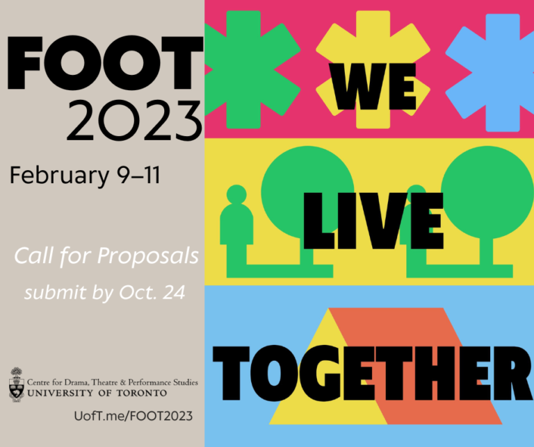 FOOT 2023 Call For Proposals CATR / ACRT